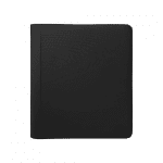 Archivador para toploader con cremallera negro para guardar cartas y cromos coleccionables. Diseño resistente, con logotipo en relieve y costuras reforzadas, ideal para proteger y organizar tu colección.