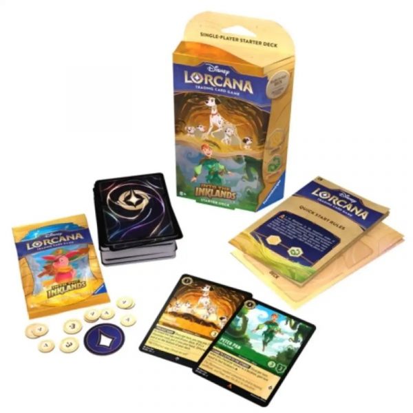 Mazo de inicio Ambar Esmeralda en Inglés de la colección Disney Lorcana T3 Into the Inklands