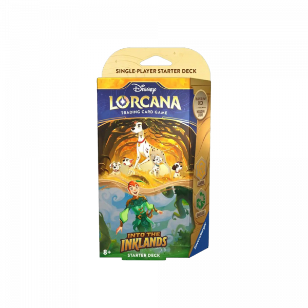 Mazo de inicio Ambar Esmeralda en Inglés de la colección Disney Lorcana T3 Into the Inklands