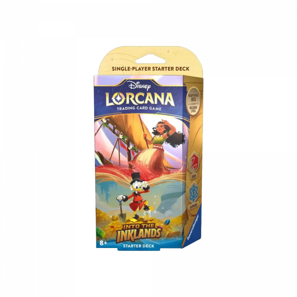 Mazo de inicio Rubí Zafiro en Inglés de la colección Disney Lorcana T3 Into the Inklands