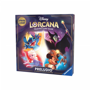 Caja denominada "Illumineers Trove" en Español de la colección Disney Lorcana Preludio