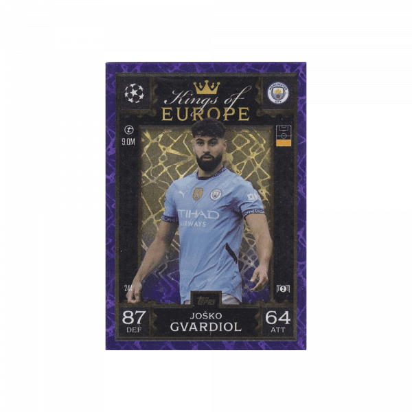 Josko Gvardiol Kings of Europe Morado Nº 244