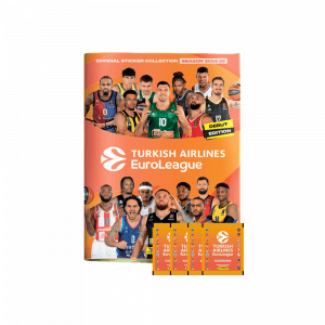 Álbum y 4 sobres de la colección Panini Turkish Airlines EuroLeague 24/25