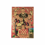 Tarjeta de colección Adrenalyn XL. La tarjeta es de diseño dorado y tiene el texto "Card Fantástica".