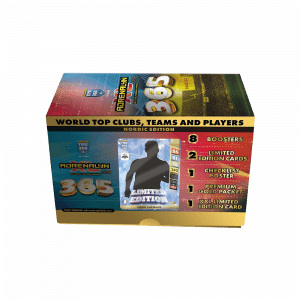 Caja de regalo de la colección Panini AdrenalynXL Fifa 365 2025 Nordic Edition