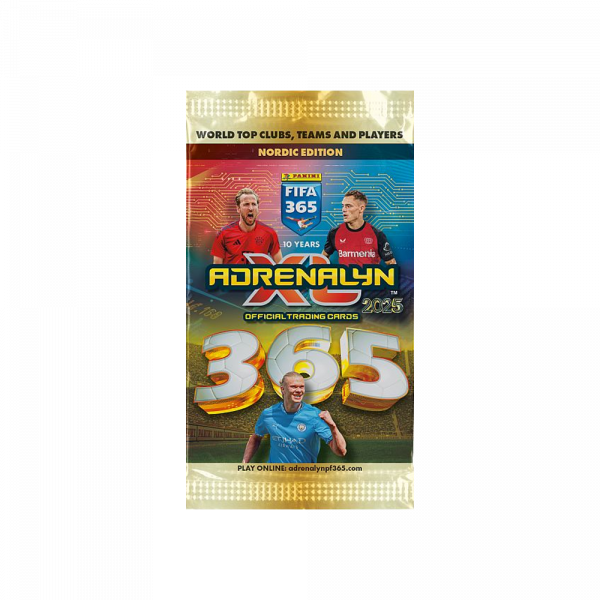 Sobre de la colección Panini AdrenalynXL Fifa 365 2025 Nordic Edition