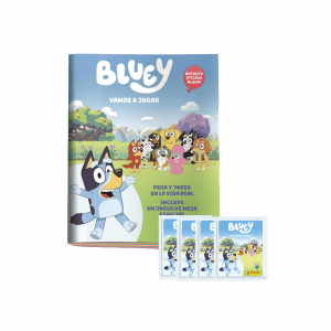 Álbum y 4 sobres Panini Bluey Vamos a jugar