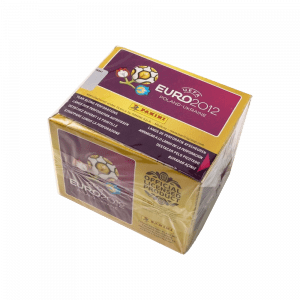 Caja de sobres de la colección Panini Euro 2012