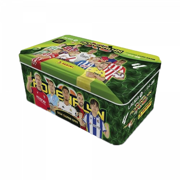 Caja metálica de la colección Panini Adrenalyn XL 24/25 "BOX SERIE ORO"