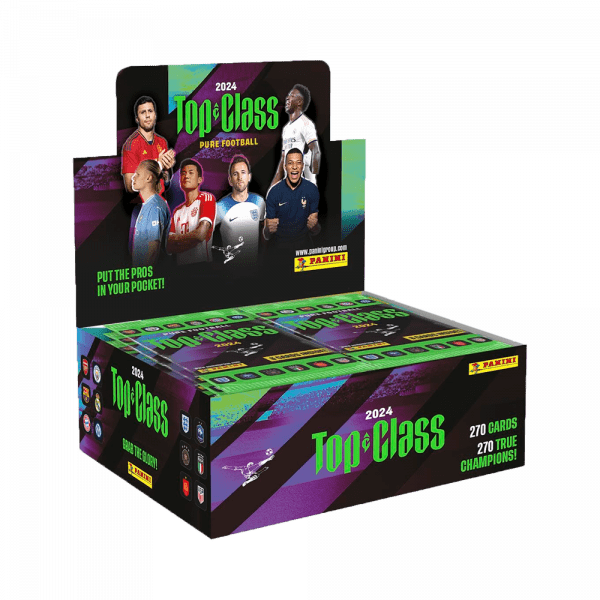 Caja de sobres de la colección Panini TopClass 2024