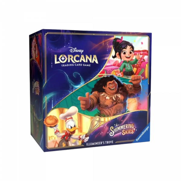 Caja denominada "Illumineers Trove" en Inglés de la colección Disney Lorcana T5 Shimmering Skies