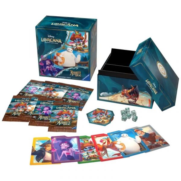 Caja denominada "Illumineers Trove" en Inglés de la colección Disney Lorcana T6 Azurite Sea