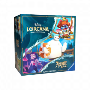 Caja denominada "Illumineers Trove" en Inglés de la colección Disney Lorcana T6 Azurite Sea