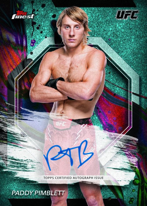 Paddy Pimblett de la colección Topps UFC Finest 2024