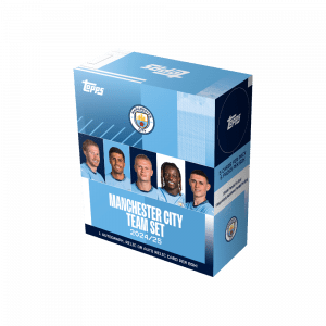 Caja de sobres de la colección Topps Machester City Team Set 24/25