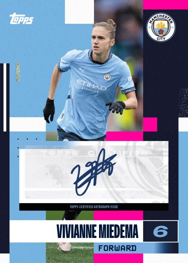 Vivianne Miedema de la colección Topps Machester City Team Set 24/25