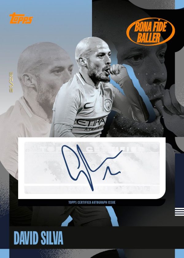David Silva de la colección Topps Machester City Team Set 24/25