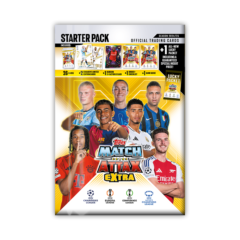Pack de inicio de la colección Topps Match Attax Extra 24/25