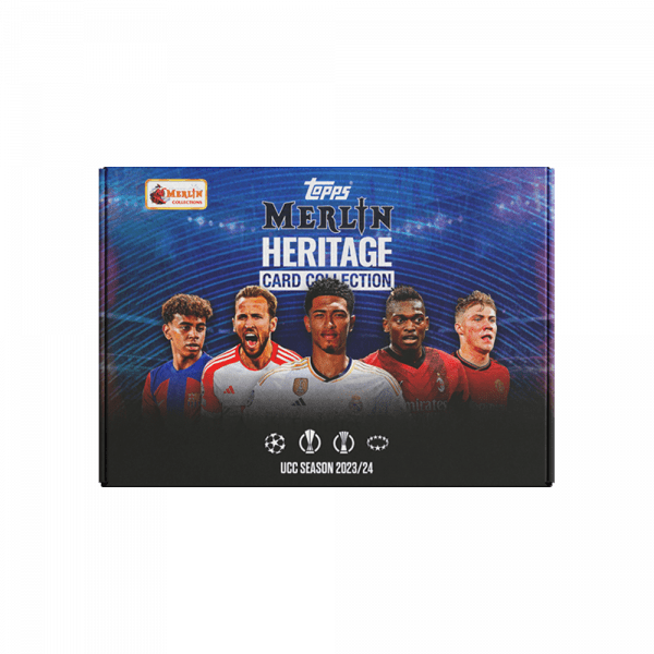 Caja de la colección Topps Merlin Heritage 23/24
