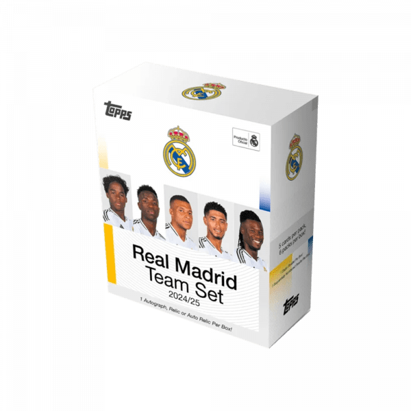 Caja de sobres de la colección Topps Real Madrid Team Set 24/25