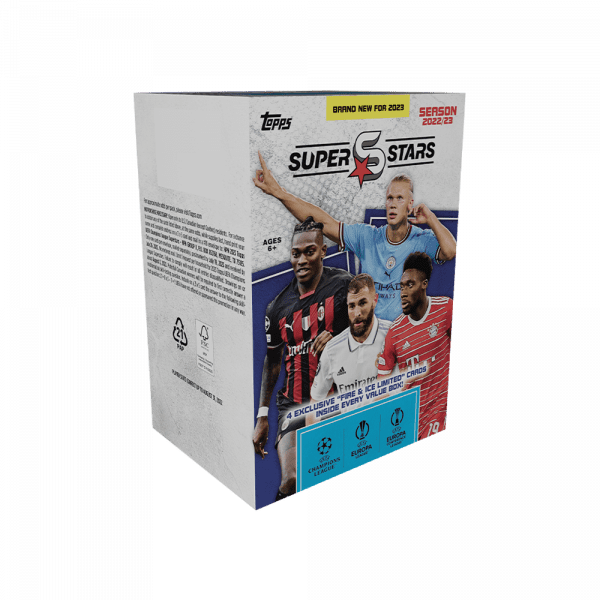 Caja de sobres de la colección Topps SuperStars 22/23