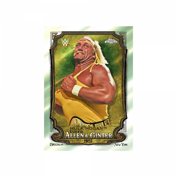 Hulk Hogan de la colección Topps Chrome WWE 2025