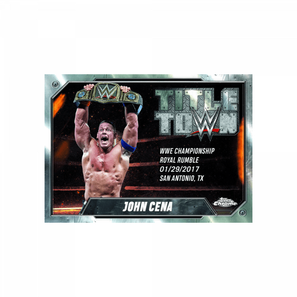 John Cena de la colección Topps Chrome WWE 2025