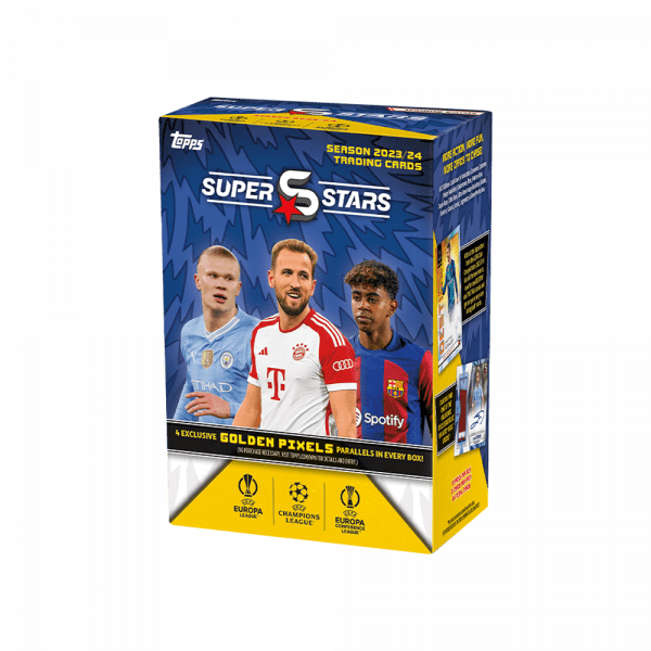 Caja de sobres de la colección Topps SuperStars 23/24