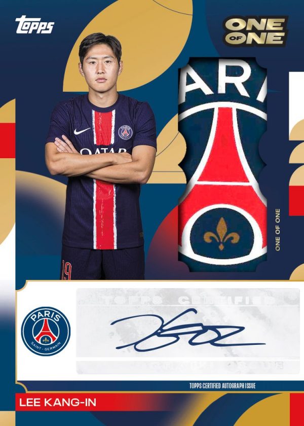 Lee Kang-In de la colección Topps Paris Saint-Germain Team Set 24/25