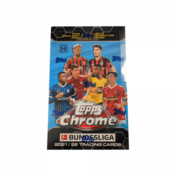 Caja de sobres de la colección Topps Chrome Bundesliga 21/22
